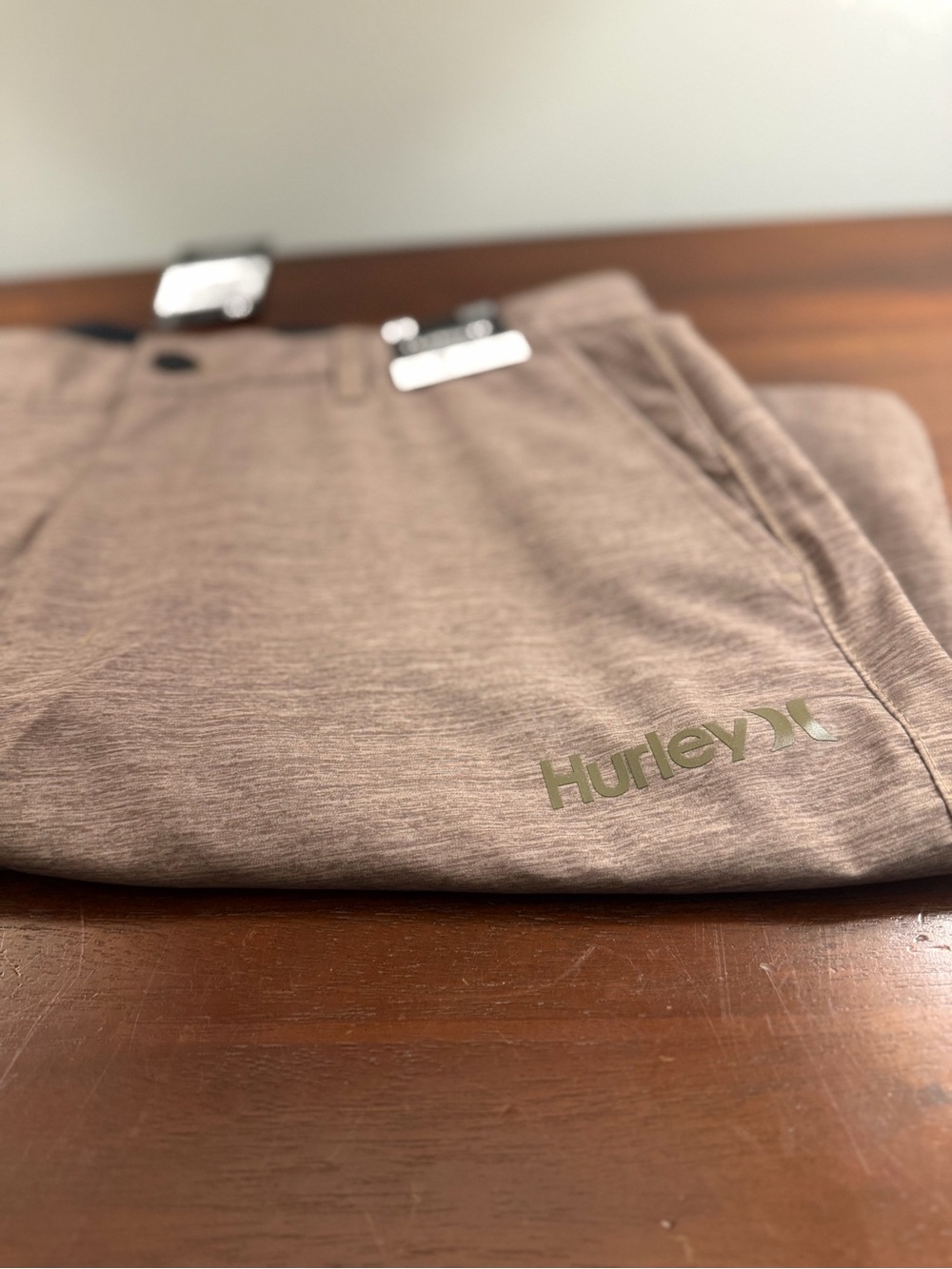 NWT Hurley Walkshorts Brown Heathered Size 32